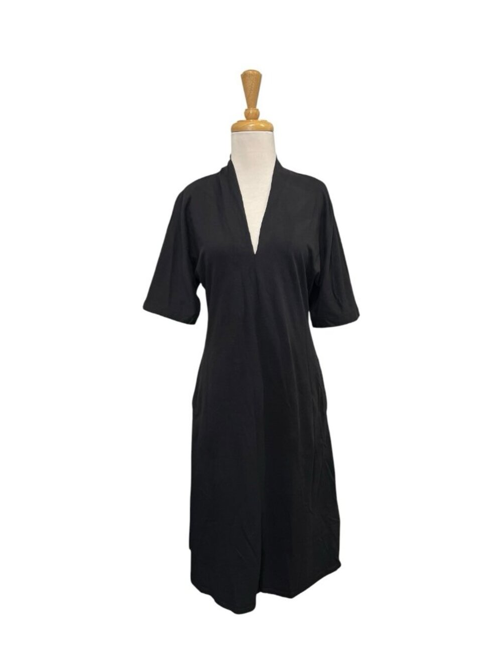 Velvet by Graham & Spencer Allura Midi Dress Size S Small Black